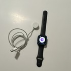 Apple Watch Series 1 42mm Silver Aluminum Case Black Silicone Band