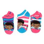Doc Mcstuffins Kids No Show Ankle Socks 3 Pack  Small Size 4-6 Shoe Size 7 - 10