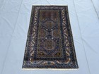 Blue Antique Afghan Balochi Rug 3x5 Fine Handmade Persian Style Oriental Carpet