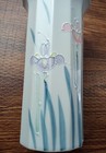 Otagiri Floral Lite  Vase Hand Painted Porcelain Japan 9  Tall Vintage