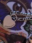 Vintage Tiffany   Co Written In Script Sterling Silver Heart Lock Charm