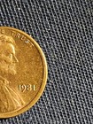 1981 Penny Errors No Mint Mark  Struck Off Center  n  In God We Trust Rare