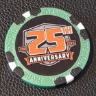 2025 Ohio Bike Week   25th Anniversary  green Metallic Wide  Harley Poker Chip