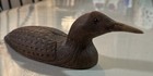 Common Loon Hand Carved Wooden Sculpture Vtg 1984 Don Eisenschenk 9 25    Long