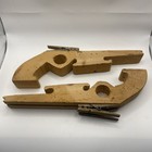 Lot 2 Handmade Wooden Rubber Band Guns Clothespin Trigger Toy-works Great