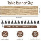 Fanteke 12 Pack Beige Cheesecloth Table Runner 17 X 108 Inch Semi Sheer