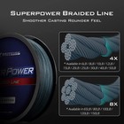 Kastking Superpower Braided Fishing Line - 15lb 300 Yds   X4-low-vis Gray 