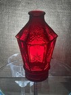 Wheaton Ruby Red Christmas Lantern Vase bottle 6  Tall