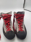 Boreal Vtg Gray Fire High Tops Taupe Red Lace Climbing Shoes Women Sz 6m Us 37eu