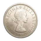 1964 Great Britain Florin 2 Shillings Unc Vintage Coin Queen Elizabeth Km 906