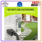 16 3 Black Extension Cord 20 Ft 3 Prong 13a 125v Heavy Duty Indoor Power Cable