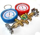 A c Manifold Dual Gauge Set R134a R12 R22 R502 Acme Hvac Ac Auto 5ft Hose