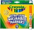 Broad Line Markers  12ct   Washable Markers For Kids  Arts   Crafts Supplies  Co
