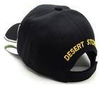 Desert Storm Veteran Baseball Cap Black White Military Hat W  Ribbons Men Women