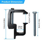 Heavy Duty Aluminum Alloy Truck Bed Cap Mounting Clamps For Pickup Tonneau Cover