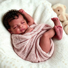 Black Reborn Baby Doll Girl 19 Inch Realistic African American Soft Vinyl