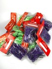 Vtg Bike Cargo Net Dayglo Green Purple Stretch Basket Cover Topcraft 15x15  Nos