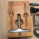 Vintage Starrett Machinist Micrometers   Planer Gage Lot Precision Tools V-block