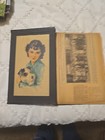 Antique  Scrapbook - Articles  Poetry Newspaper Clippings Cartoons  1930 s