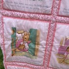 Frederick Warne Unfinished Quilt  Peter Rabbit Beatrix Potter Pink  1985 Read
