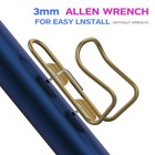 Gold Titanium Tube Ultra Light Water Bottle Cage With Free M5 Ti Bolts