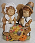Provincial Mold 84 Pilgrim Children Praying Thanksgiving Basket Napkin Holder