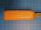 Vintage Brass Letter Opener Handcrafted Oak Wood Handle Desk Accessory 9 25 Inch