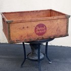 Antique Bond Bread Wood Crate General Baking Co  Newark Nj Advertising Large