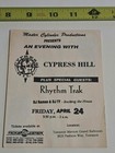 Cypress Hill Vintage Hiphop Flyer  Rhythm Trak Vtg Gangsta Rap Boom Bap Poster