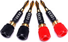 Cess-061 Spade Fork Binding Post To Banana Plugs Amp Speaker Adapter  4 Pack