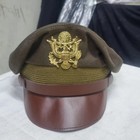 Ww2 Usaaf Crusher Cap - Army Air Corp Officer Pilot Visor Hat  reproduction 