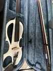 Cecilio 4 4 Electric Violin Pearl White Hard Case 1 Bow Not Tuned