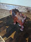  Vintage Carved Solid Wood Lion 