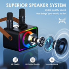 Karaoke Machine portable Bluetooth Speaker With 2 Wireless Microphone For Adults
