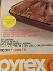 Nos Vintage Pyrex Originals Fireside 2000-f-r Bake N  Serve Sealed 4 Pc Set