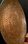 Museum Q  Signed Antique 1900 Mid East Qajar Style Profusely Hand-engraved