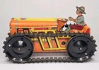 Working Marx Wind Up Tin Litho Lithograph Bulldozer Dozer Vintage Original 