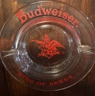 Budweiser King Of Beers Clear 5    Glass Ashtray