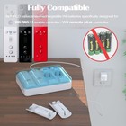 Rechargeable 4 Pack Battery Pack For Wii wii U Remote Controller 2800mah Repl   