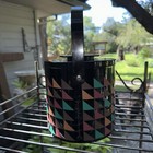 Vintage Signed Georges Briard Art Deco Ice Bucket With Handle And Lid Retro Core