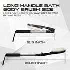 Easace Body Brush For Back lotion Applicator  Long Handle Bath Brush For Showeri