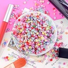 800 Acrylic Half Pearl Bead 6mm Flat Back Round Gems Scrapbook Colour Choice