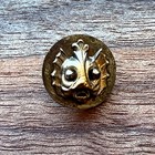Antique Sea Monster Button Metal Steel Cut Sea Creature Charm String 5 8    16mm