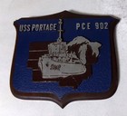 Die Cast Metal Uss Portage Ship Wall Plaque