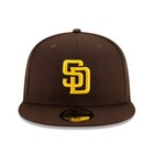 San Diego Padres Brown Authentic Collection Men s 59fifty Fitted Cap - 5950 Hat