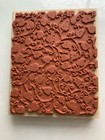 Vintage Stampin Up Vineyard Background Rubber Wood Stamp 4 5x5 75in 2003 No Case