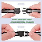Cat Collars 2 Pack Breakaway Reflective Kitten Safety Buckle Bell Black Adjustab
