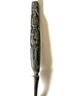 Tinn H s   Pewter Vtg Souvenir Spoon Norway Norge Elf Moose Building Ship Map