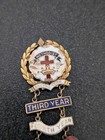 Vtg Methodist Church Sunday School Attendance Metal Enamel Pin 2nd - 13th Year