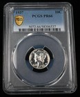 1937 10c Proof Mercury Silver Dime - Pcgs Pr66
